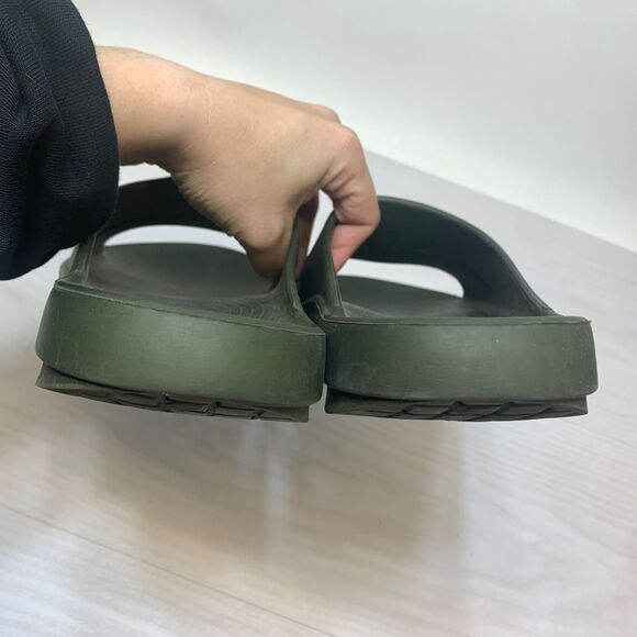 Oofos Ooahh Slide Sandals Mens Size 13 Green Comfort Recovery Relax Shoes main image 7